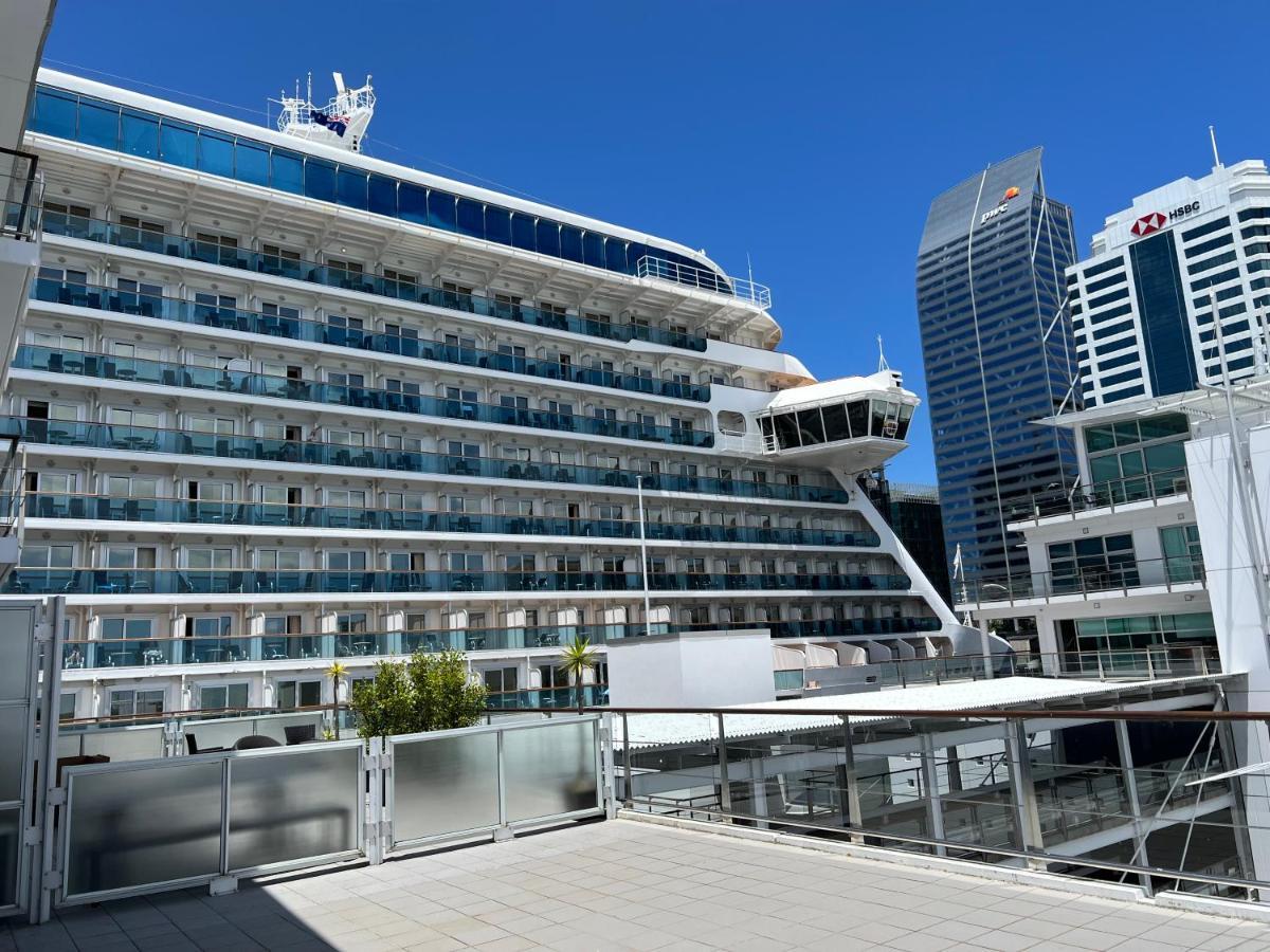 Waterfront Seaview Hotel Apartment - Same Building Block As Auckland Hilton Kültér fotó