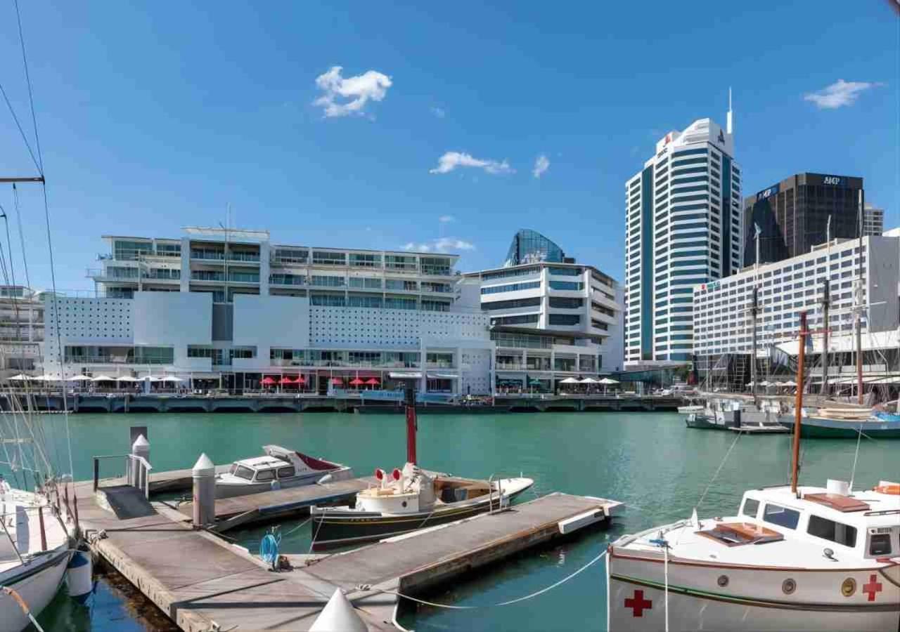 Waterfront Seaview Hotel Apartment - Same Building Block As Auckland Hilton Kültér fotó