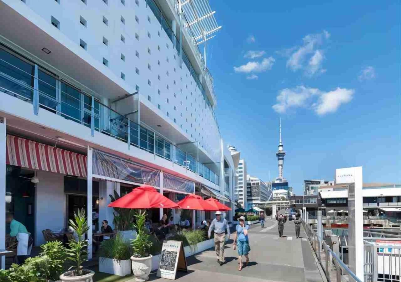 Waterfront Seaview Hotel Apartment - Same Building Block As Auckland Hilton Kültér fotó